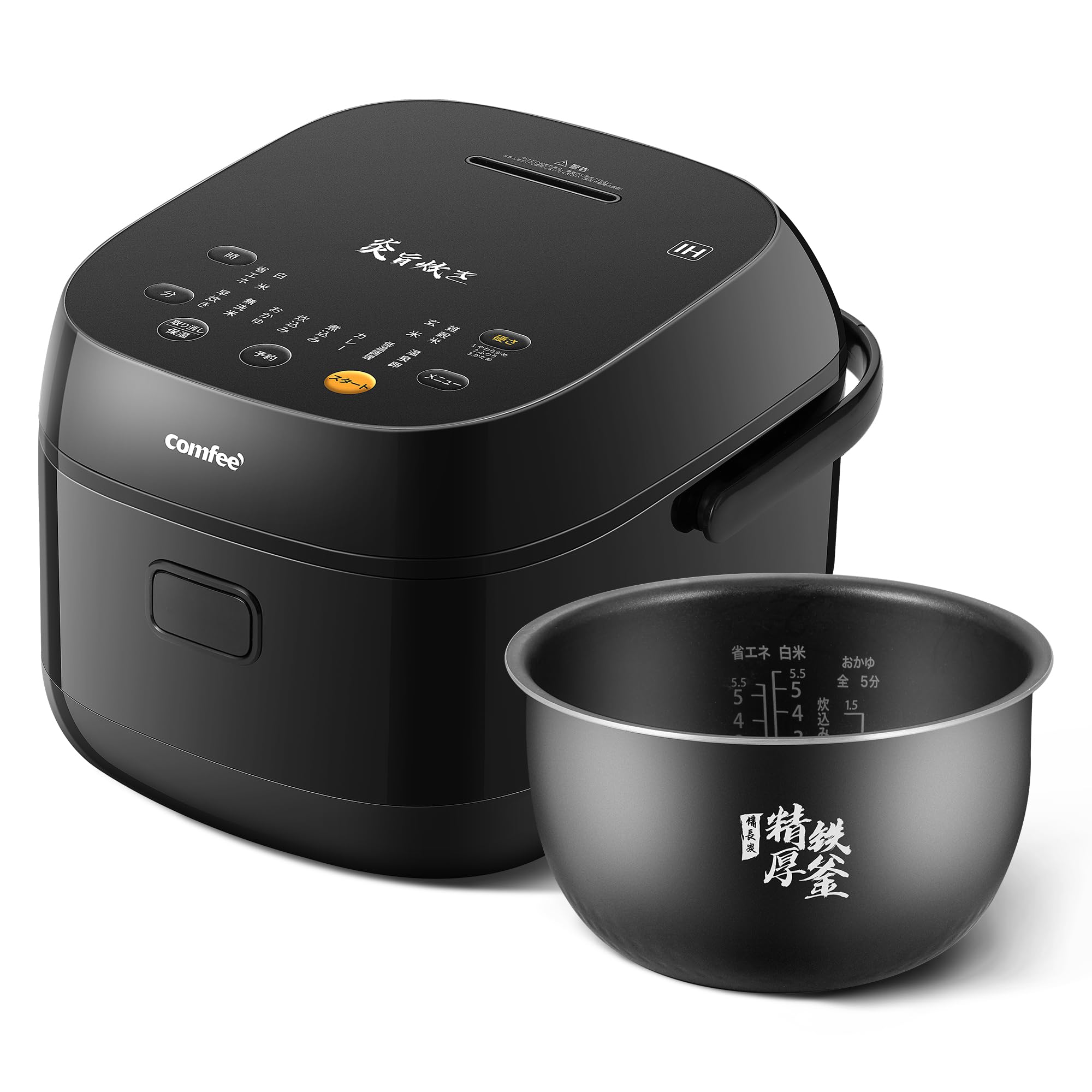 COMFEE' 炊飯器 5.5合炊き IH式 一人暮らし 2人暮らし 炊飯ジャー…