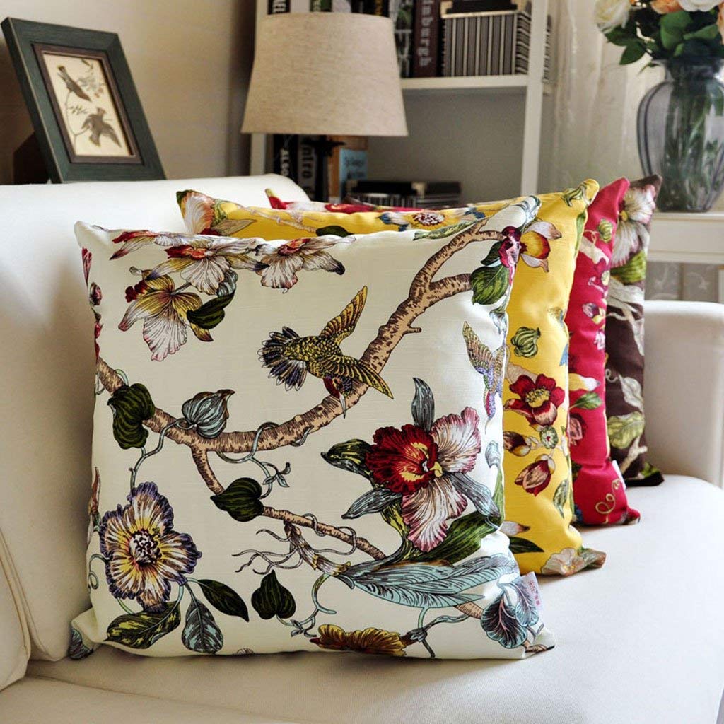 Comodo cuscino decorativo retrò europeo per casa, ufficio, comodino, divano, cuscino escluso, 45 x 45 cm