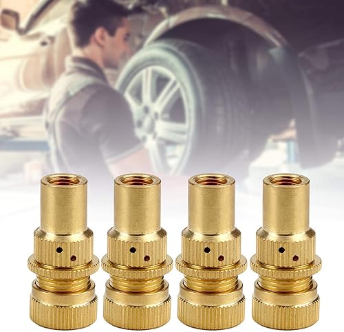 Miniatura 4 de Fydun Juego de 4 deflectores de aire de neumáticos, válvula de purga de aleación, accesorio universal con estuche para vehículos todoterreno,