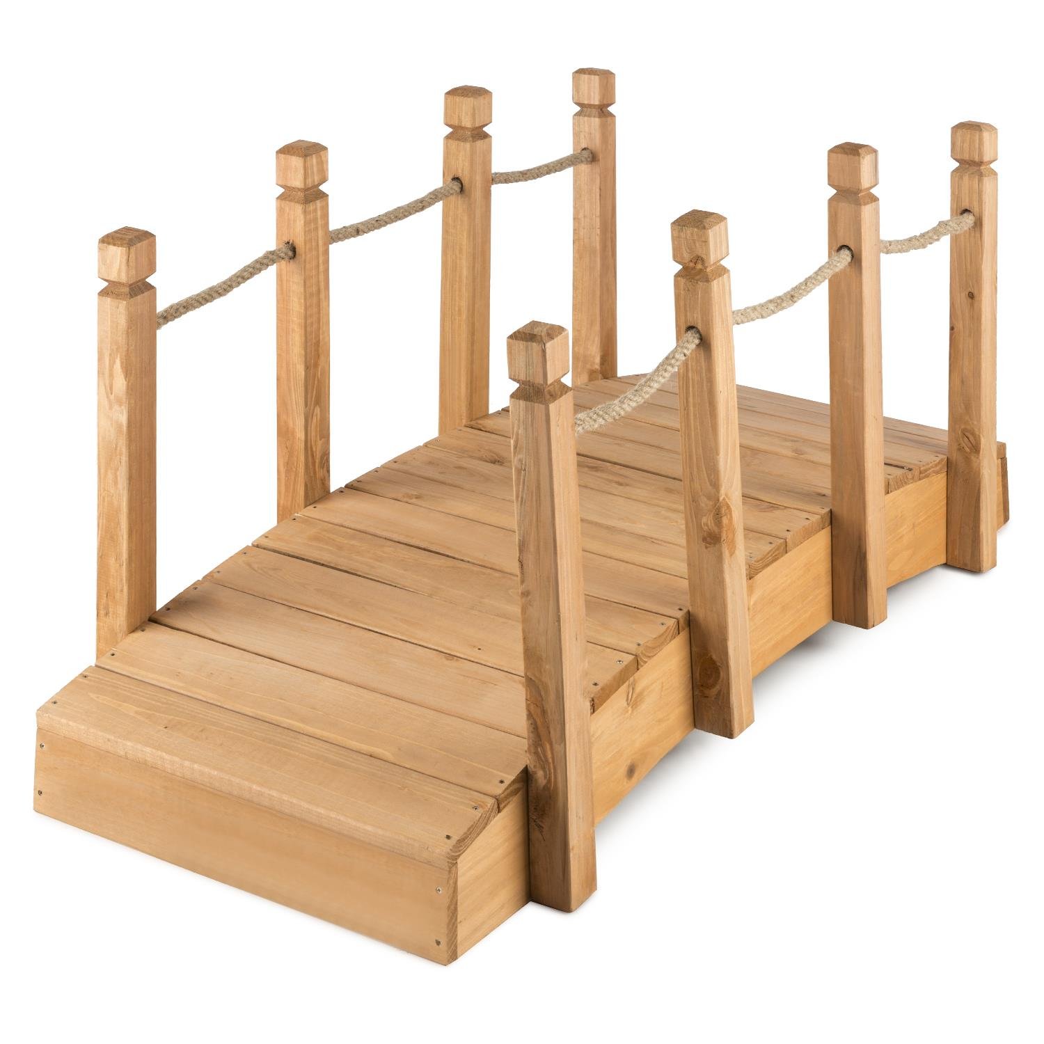 Blumfeldt Rialto Ponte da Giardino 58 x 58 x 122 cm Legno Massiccio Resistente Agenti Atmosferici