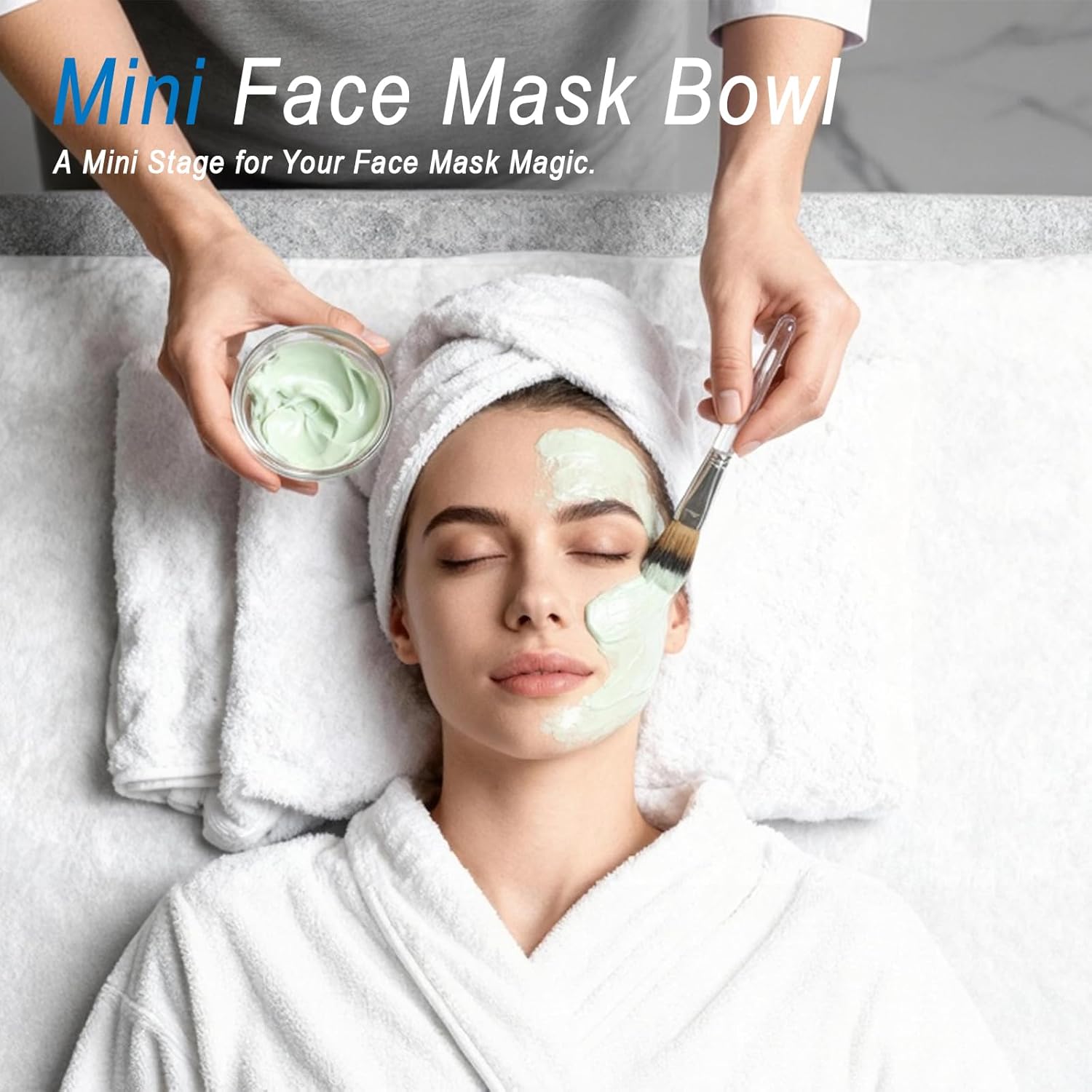 16 Pcs Clear Facial Bowls for Esthetician, 3 Inch Small Glass Bowls for DIY Face Mask, Mud Mask & Skincare Mixing, Ideal for Salon and Home Use