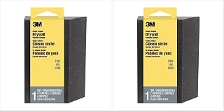 3M Angled Sanding Sponge, Fine Grit, Use Wet or Dry, Great For All Purpose Sanding, Washable & Reusable, Use For Interior & Exterior Project, Angled Sanding Pad For Perfect Corner/Detail Work (CP-042)