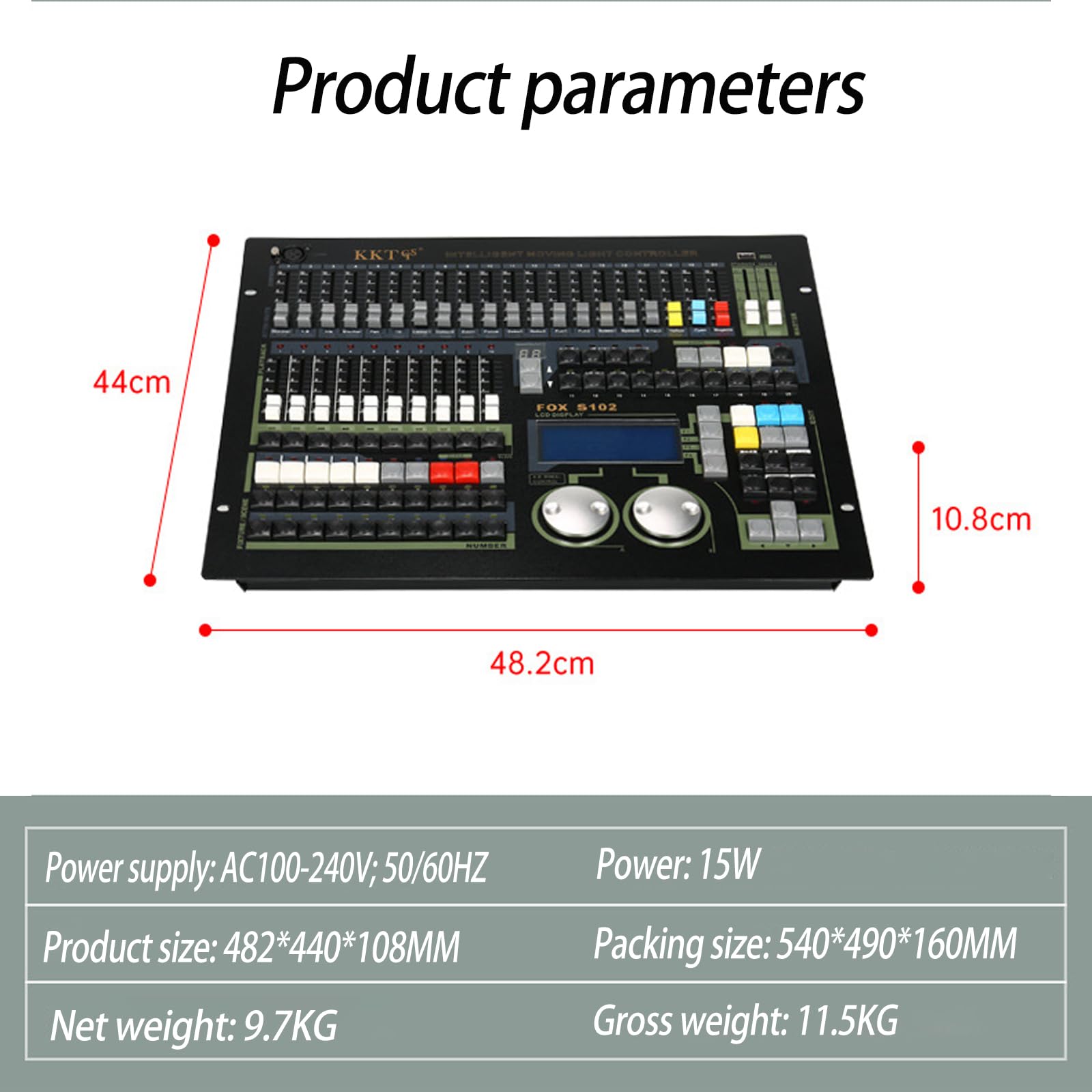 Kontroler, kontroler oświetlenia dla DJ-ów, profesjonalne miksery do sterowania oświetleniem scenicznym, panel kontrolera konsoli oświetlenia scenicznego, programowanie oświetlenia Trasy koncertowe