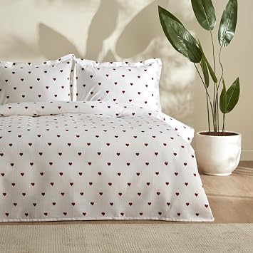 Karaca Home Amour Tek Ki ilik Pike Tak m , K rm z