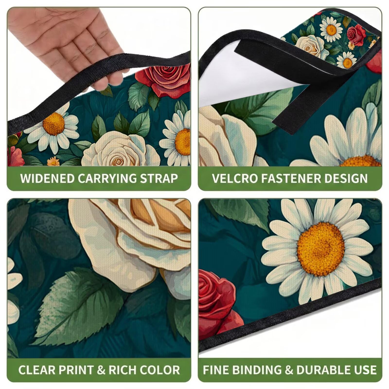 Couverture Pique Nique 200x200cm,Outdoor Couverture Imperméable,Pliable Tapis de Plage Dos en PVC Anti-Sable,Grande Picnic Blanket pour Camping Accessoires,Jardin,Parc,Famille - Turquoise,blanc UZ-340