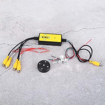 Video Switcher 4 Input 1 محول فيديو ذكي للسيارة محول إخراج تبديل نظام الفيديو قطع غيار السيارات