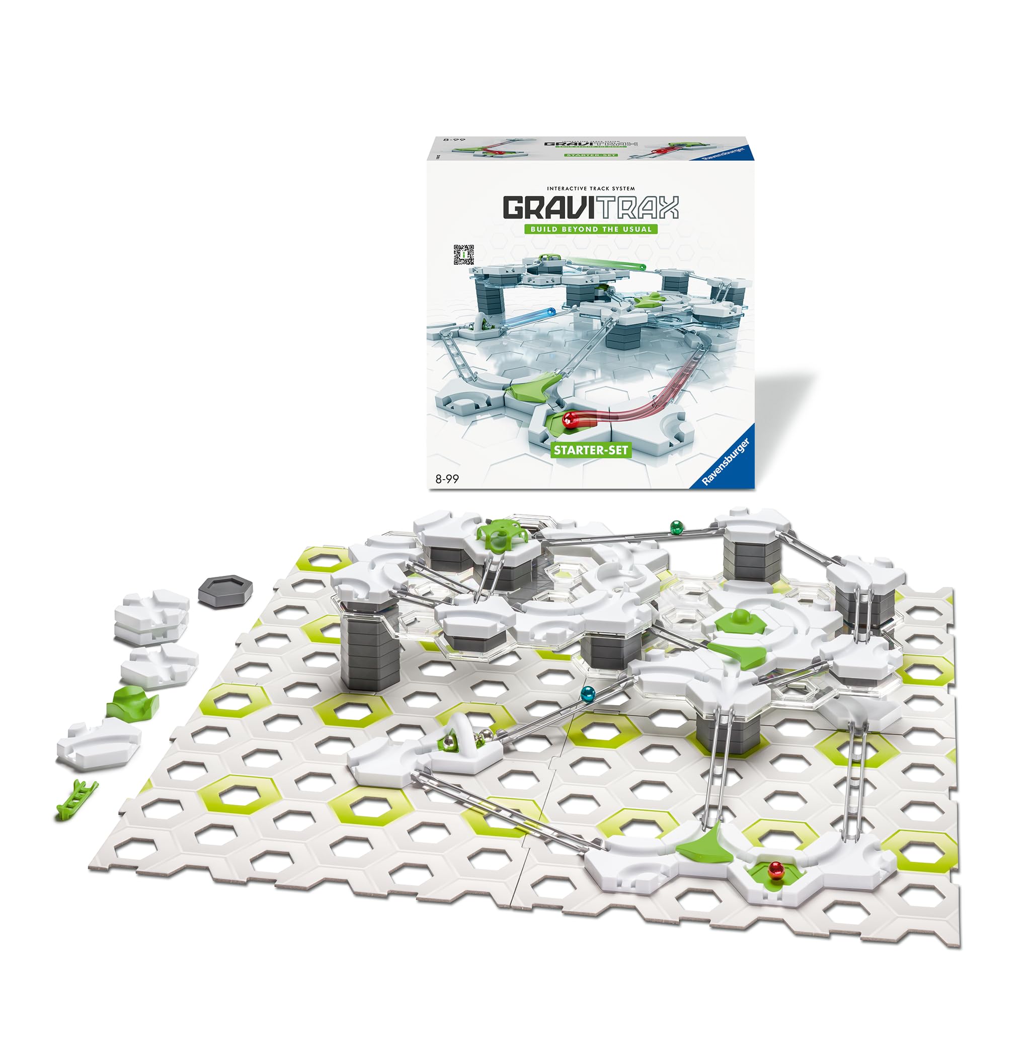 Ravensburger - Gravitrax - Starter Set 122 pièces - Circuit de Billes - Jeu de Construction créatif & GraviTrax - Set d'extension Twirl 32 pièces - Circuit de Billes - Jeu de Construction