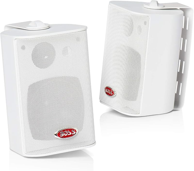 parlantes marinos MR4.3W de 4 pulgadas (par), rango completo, 3 vías