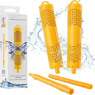 Spa in-Filter Mineral Stick, SPA Mineral Sticks for Hot Tub, SPA Filters Cartridge Sticks, Hot Tub Spa Swimming Pool Fish Pond Filter Cartridge, Last for 4 Months, 2PC