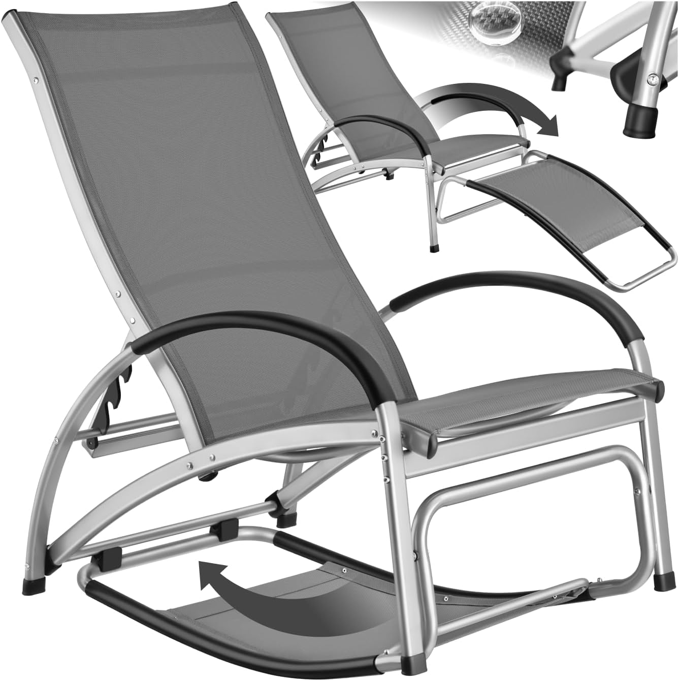 Image showing the chair in both lounger and rocking chair modes