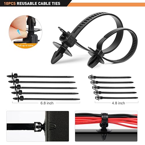 Miniatura 5 de GOOACC Juego de 189 clips de retención de parachoques para automóvil, remaches de plástico para automóvil, kit de retenedores de empuje de tamaños