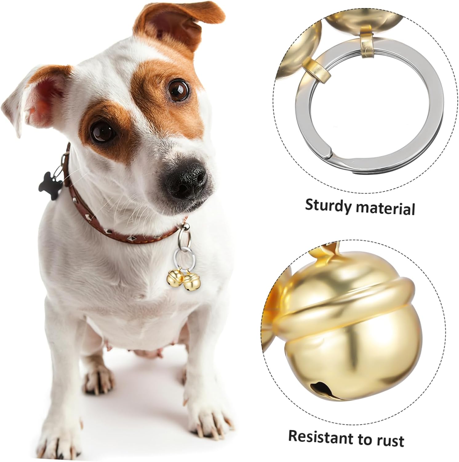 Sturdy Pet Collar Accessories Cat and Dog Collar Bells Bell for Dog Comfortable Material