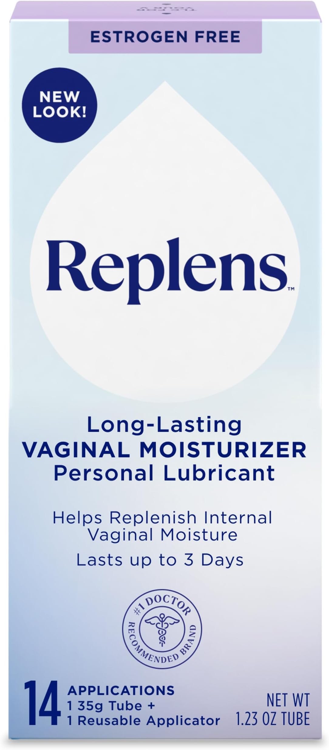 Long-Lasting l Moisturizer, 14ct with reusable applicator