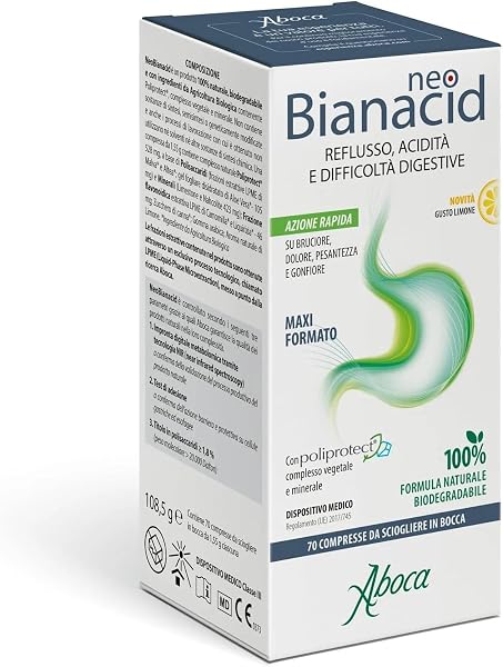 Aboca Neobianacid 70 comprimidos Sabor Limón
