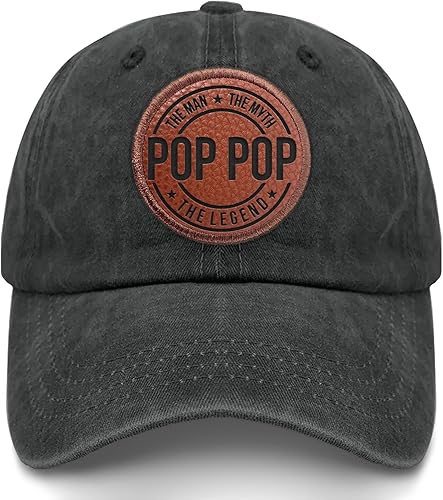 Pop-Pop The Man The Myth The Legend Hats Humor Sun Cap Gifts for Women Who Like Engraved,Baseball Hat Suitable for