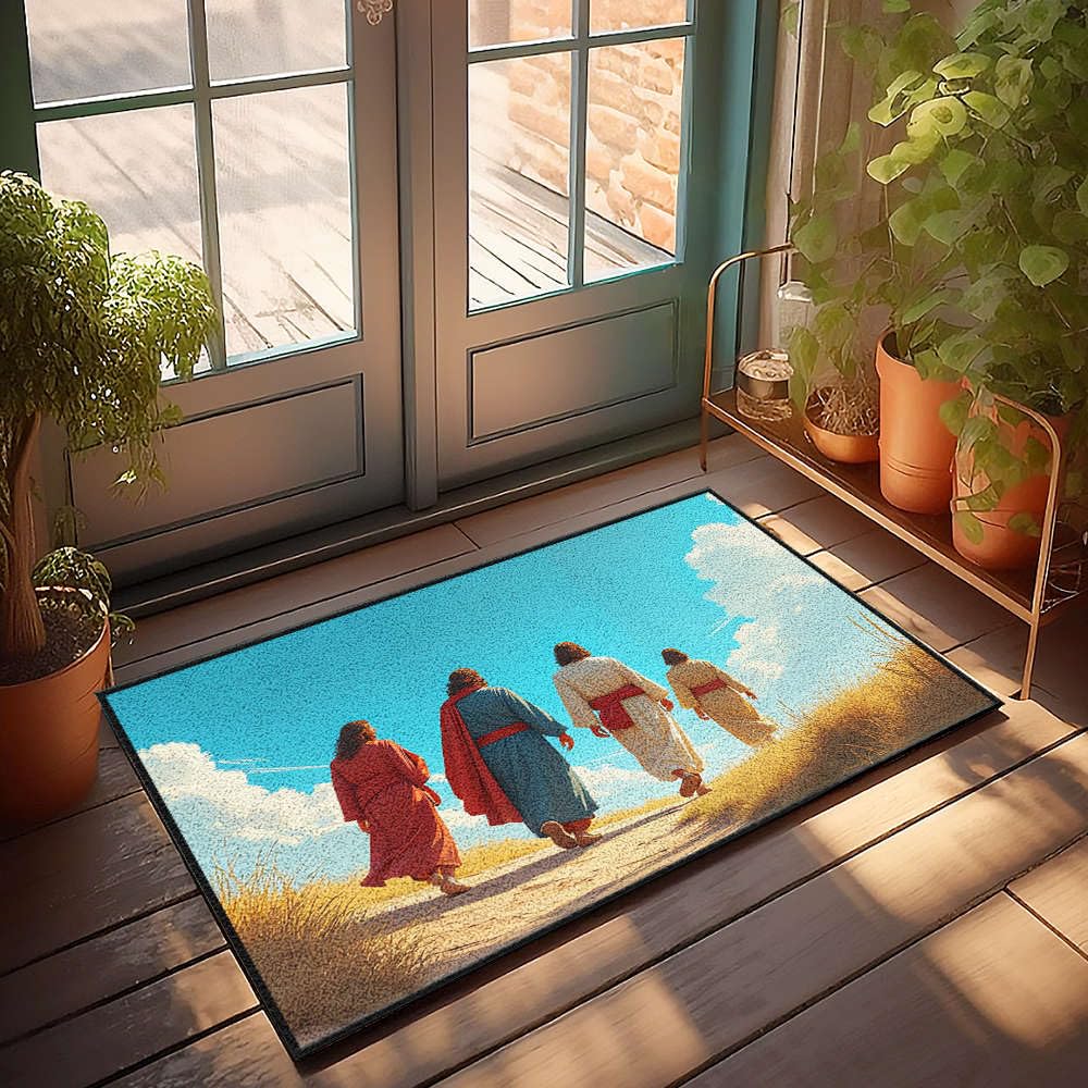 Paillasson d'été grand format pour retenir le sable et décorer l'entrée des garçons