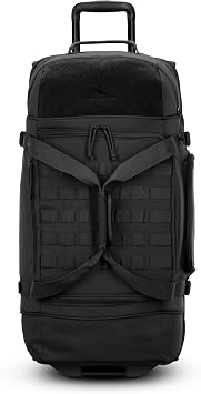 High Sierra Pathsetter Large Wheeled Rolling Duffle - Black