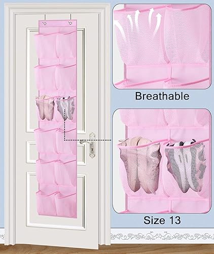 Miniatura 3 de MISSLO Organizador de zapatos colgante sobre la puerta de malla para niña