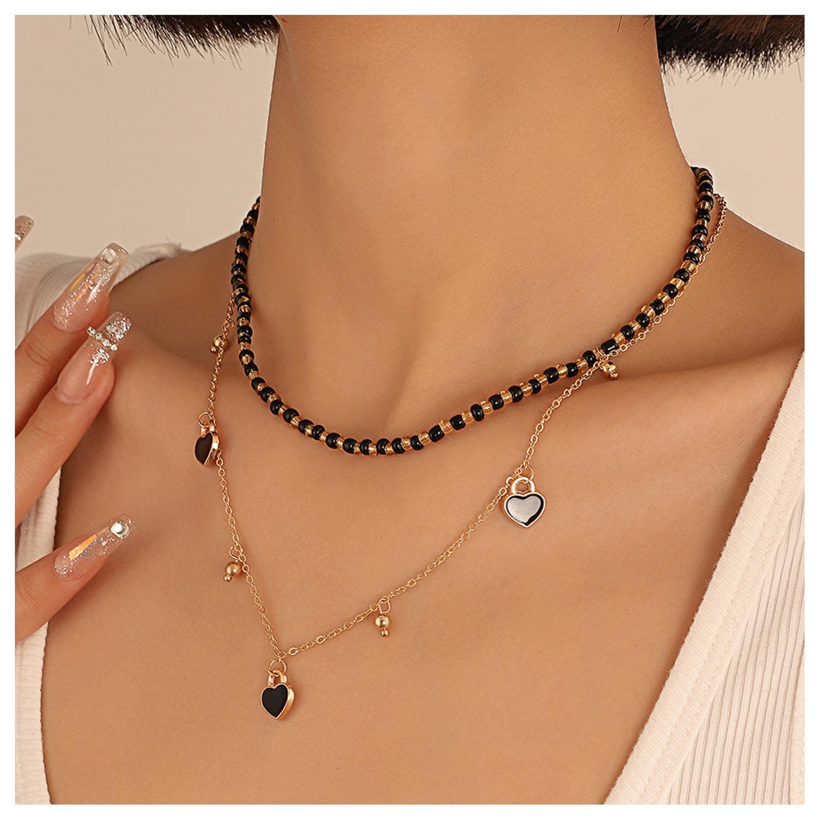 Collana Boho Con Ciondolo In Cristallo - Design Elegante Con Chiusura A Fiore | Per Donne E Ragazze | Ideale Per Occasioni Speciali - Foto 6