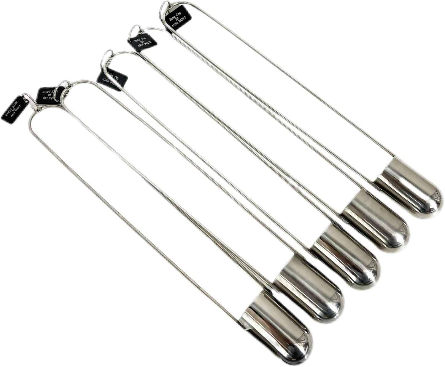 Zahn Cup Set Zahn 1 Zahn 2 Zahn 3 Zahn 4 Z-ahn 5 Viscometer Flow Cup Viscosity C-up Stainless Steel Dip Type 44ml For Pigment Coating Paint Finishes Oil lacquer Paint Ink Varnishes Syrup Etc