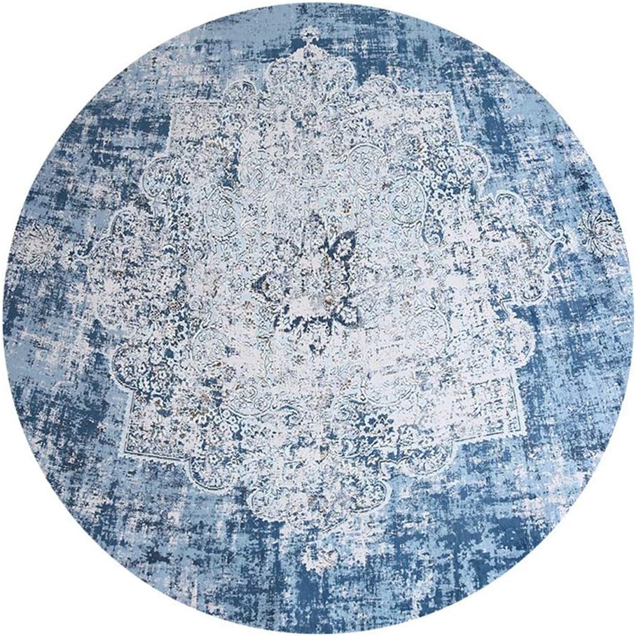 Loartee Vintage Bohemian Round Rug Carpet for Living Dining Room