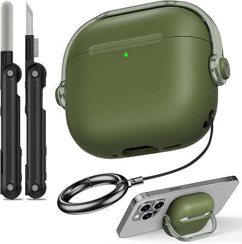Miniatura 19 de Funda para Airpods Pro 3, fundas de bloqueo de seguridad para Apple Airpod Pro 3 (2025) con soporte para teléfono y kit de limpieza, protección