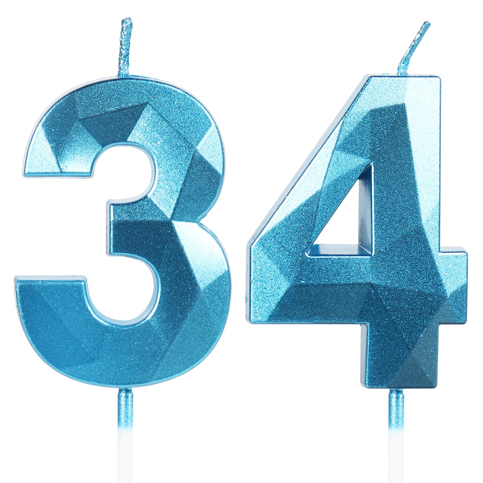 Yiran 50th Birthday Candles, Gold Number 50 Happy Birthday Candles, Cake Topper Decorations for Birthday Party, Wedding Anniversary Celebration Supply — view 192