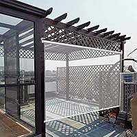 Vista 1 de Persianas enrollables para exteriores, cortinas enrollables transparentes para ventana de balcón, persiana enrollable de plástico de vinilo