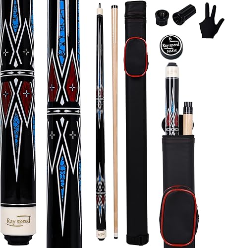 Miniatura 7 de Ray speed Palo de billar profesional con estuche rígido para billar de 1920 oz