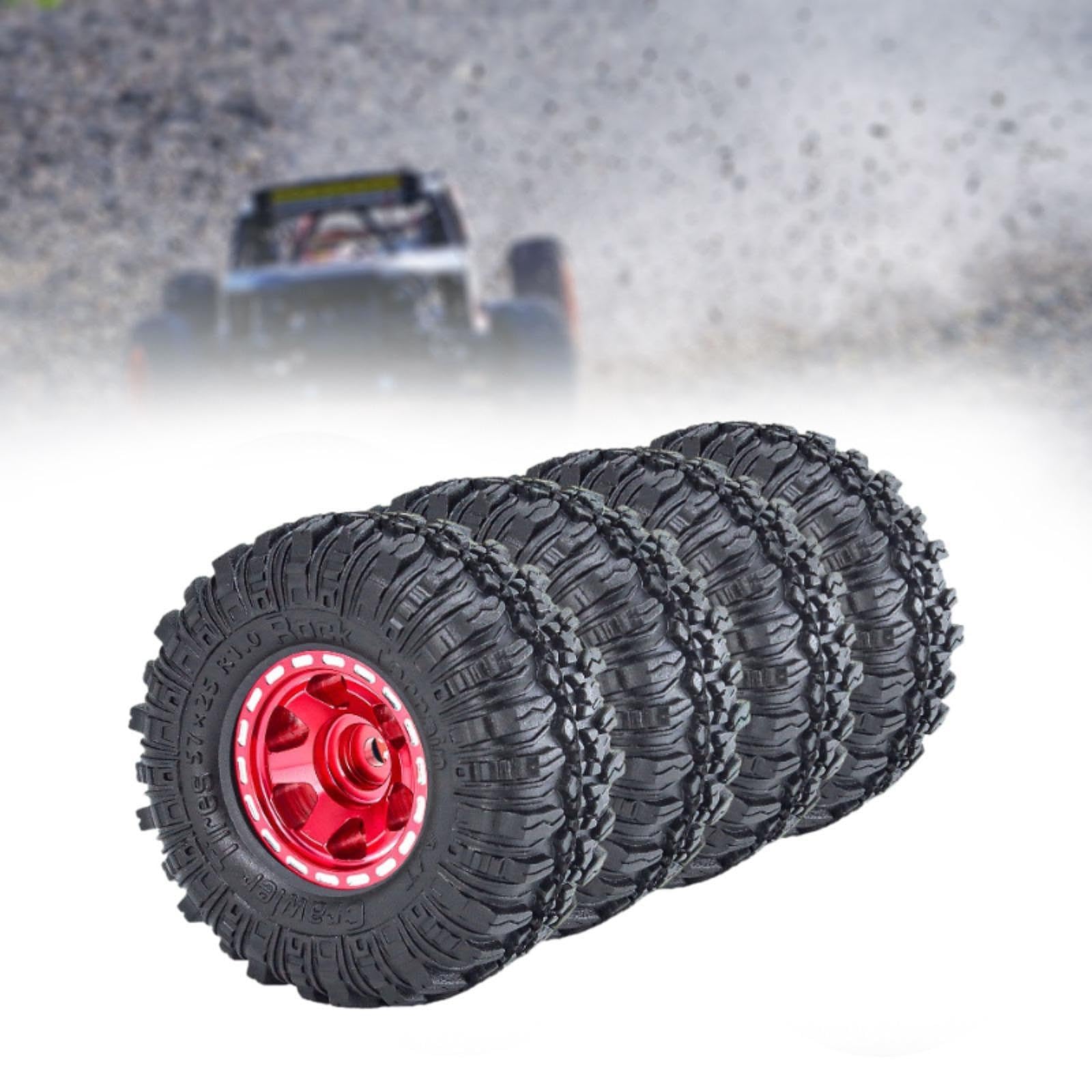 Amazon.co.jp: CoudarTitie RCクローラー用1.0インチホイールタイヤ4個