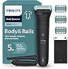 Philips Bodygroom 5000 for Men - with Triple Protection Shaving System Electric Trim and Shaving in the Intimate Area Folding Back Attachment 100% Showerproof 100 Minutes Runtime Model BG5480/15