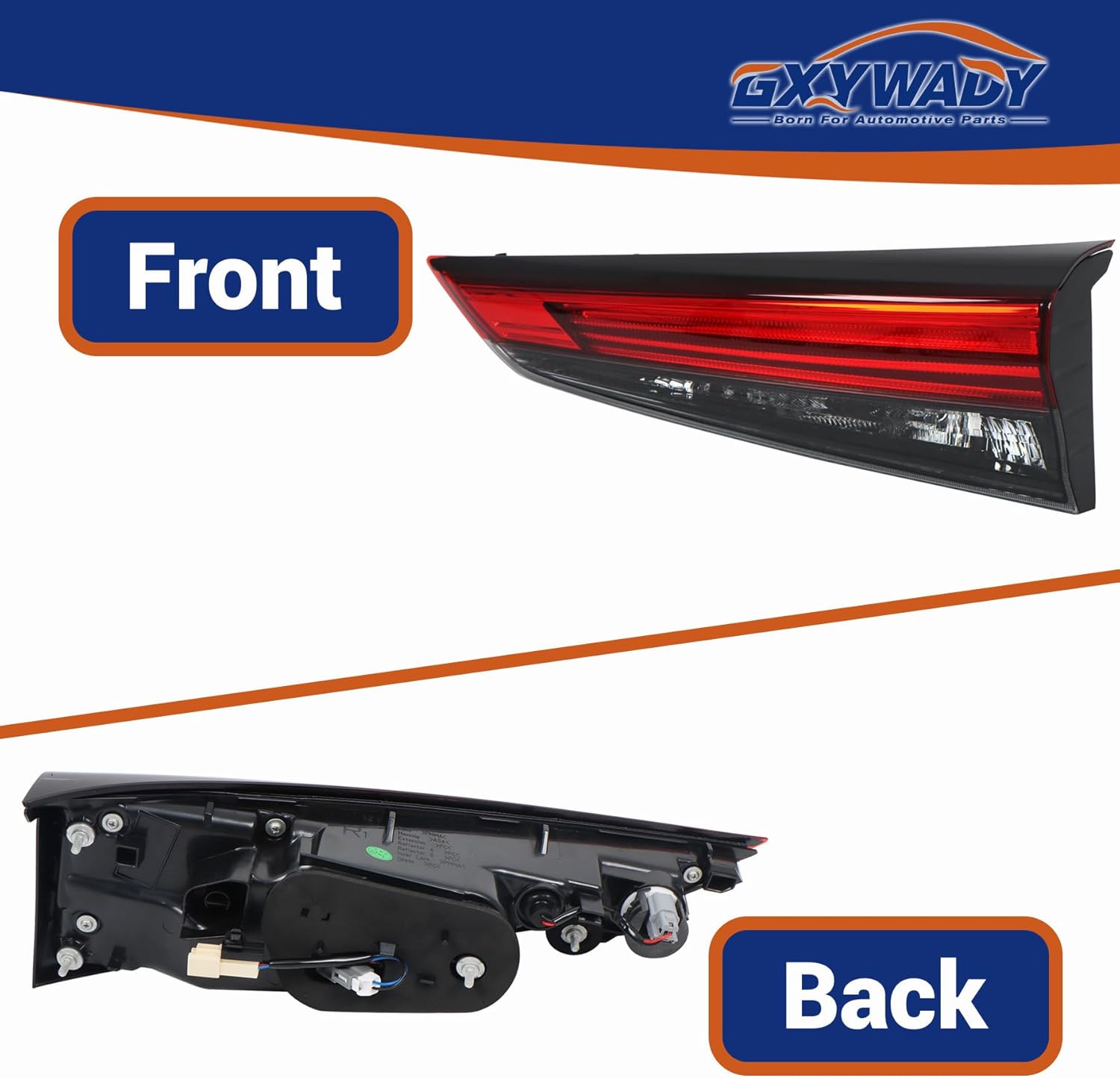 GXYWADY Right Passenger Side Inner Tail Light 815800E180, TO2803156 Replacement for 2020 2021 2022 Highlander Rear Brake Lamp