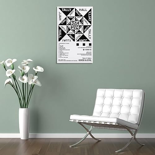 Miniatura 5 de Tally Hall - Póster en lienzo para portada de álbum Good & Evil para habitación, regalo estético, estilo marco, 16 x 24 pulgadas (15.7 x 23.6 in)
