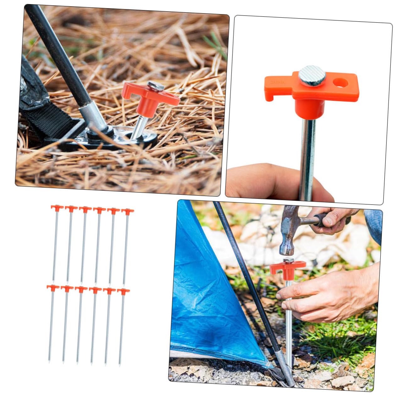 SOIMISS 12stücke Schwere Zeltnägel Aus Metall Für Robuste Befestigung Bodenanker Für Camping Und Outdoor Windfeste Heringe Für Zelte Und Pavillons