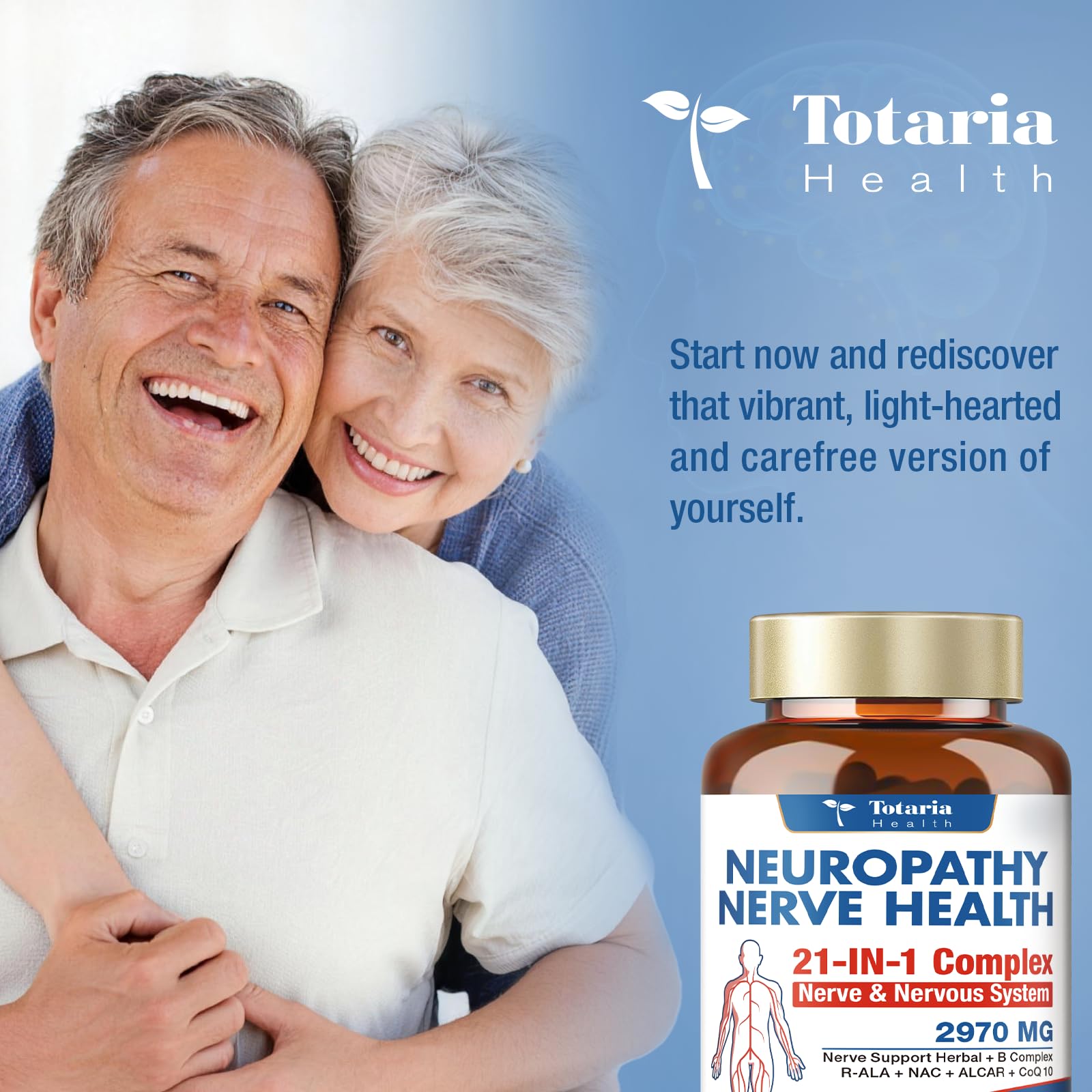 Totaria Alpha Lipoic Acid Neuropathy Supplement - Nerve Health, R Alpha Lipoic Acid 600mg, ALA Supplement Healthy Nerve Function Metabolism and Cell Energy, Non-GMO, Gluten Free, Vegan Safe — Amazon image 7