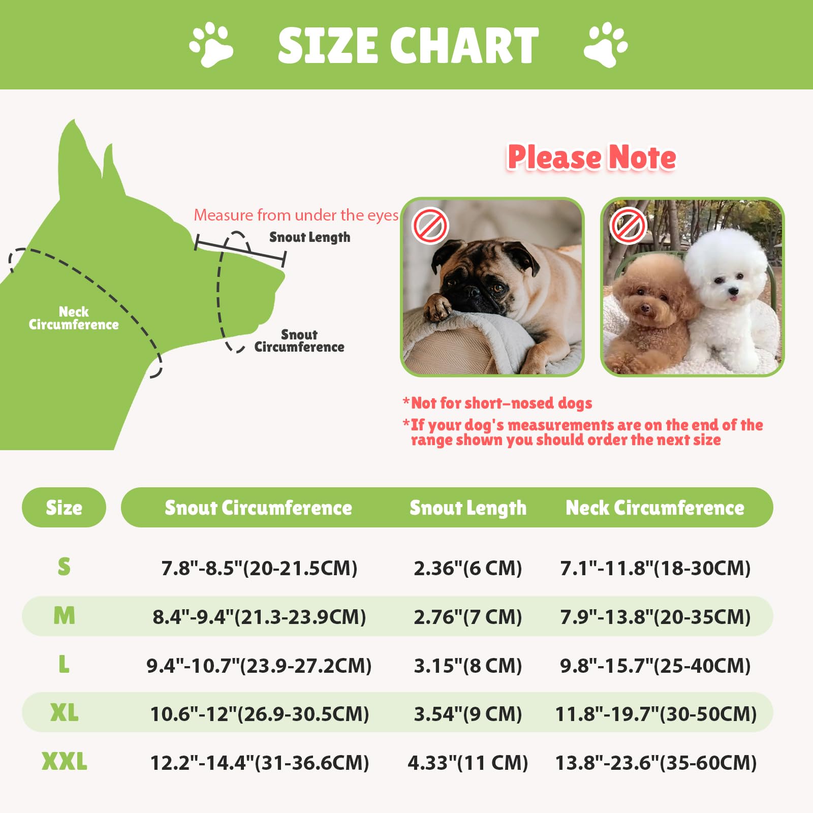 Muselières pour Chiens Anti-Grignotage, Colliers pour Chiens, Muselières Respirantes Réglables pour Animaux de Compagnie,Prévenir l'ingestion Accidentelle,Convient Animaux de Moyenne Taille(M)