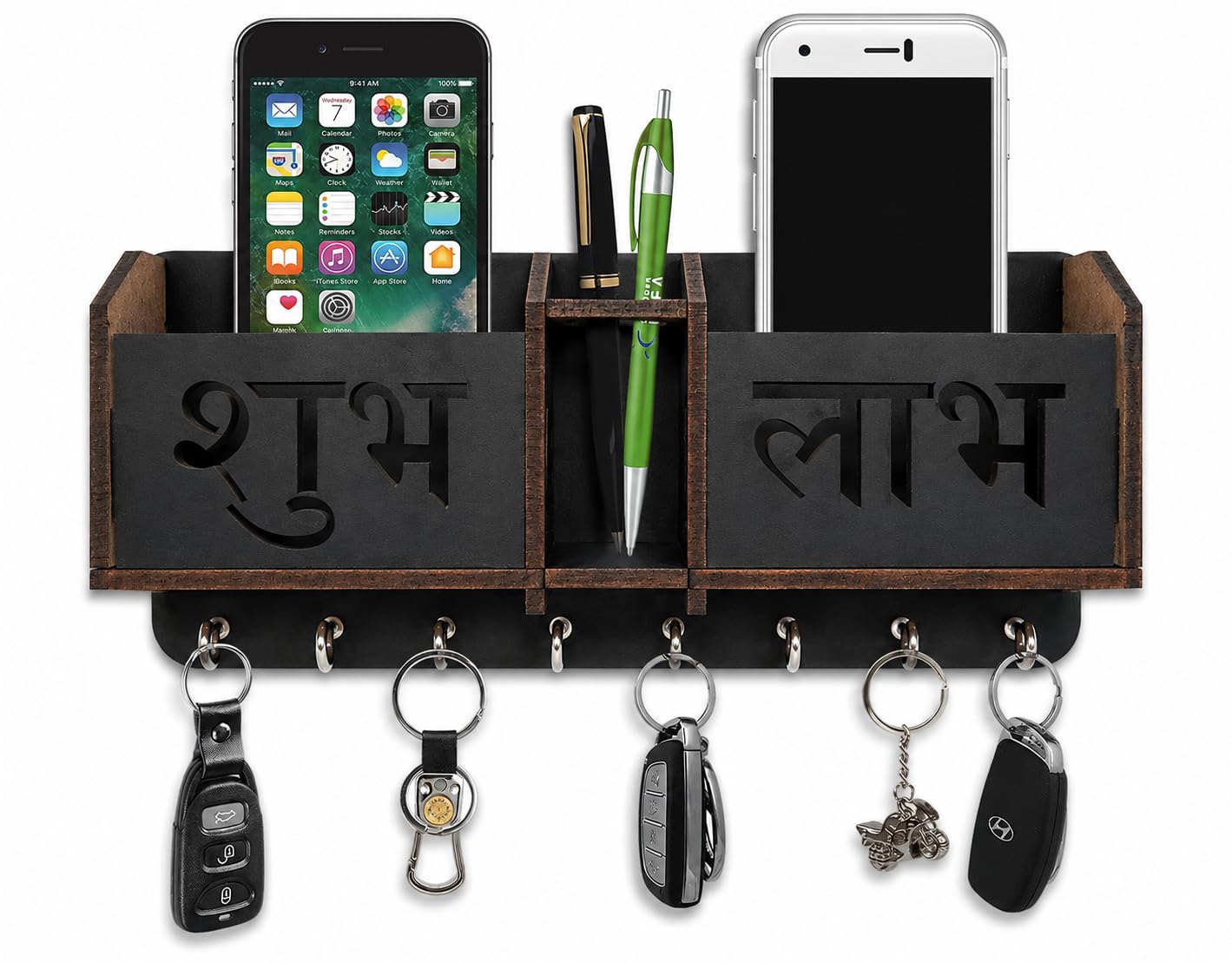 Wooden Om Key Holder - Stylish Wall Decor -10