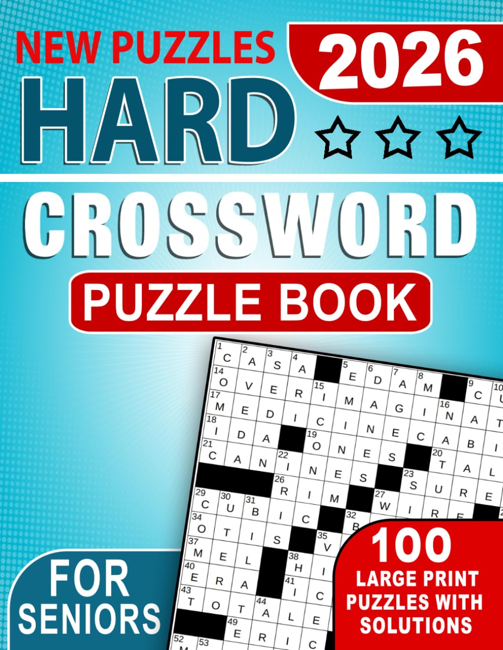2026 Hard Crossword Puzzle Book for Seniors: A thoughtfully arranged collection supporting steady concentration