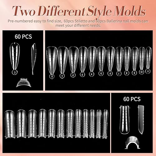 Miniatura 6 de BORN PRETTY Kit de esmalte de uñas de gel con lámpara de uñas U Vluz de 48 W, 12 colores gelatina, juego de esmalte de gel con puntas, capa base,