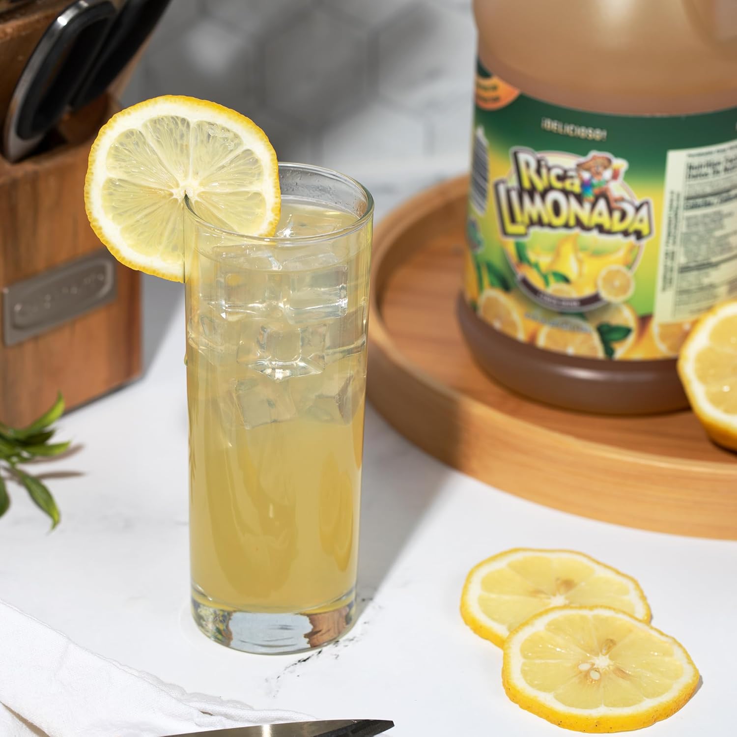 Rica Aguas Frescas Drink Mix - 64 Fluid Ounce Concentrate - Makes 3 Gallons - Aguas Frescas (Lemonade)