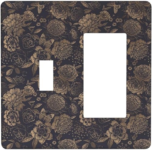 Miniatura 23 de Cubiertas Decorativas para Interruptor de Luz de Palanca Triple Retro Rojo Pulpo Monstruo Ola Marina Azul de 3 Segmentos Cubiertas de Placa de Pared