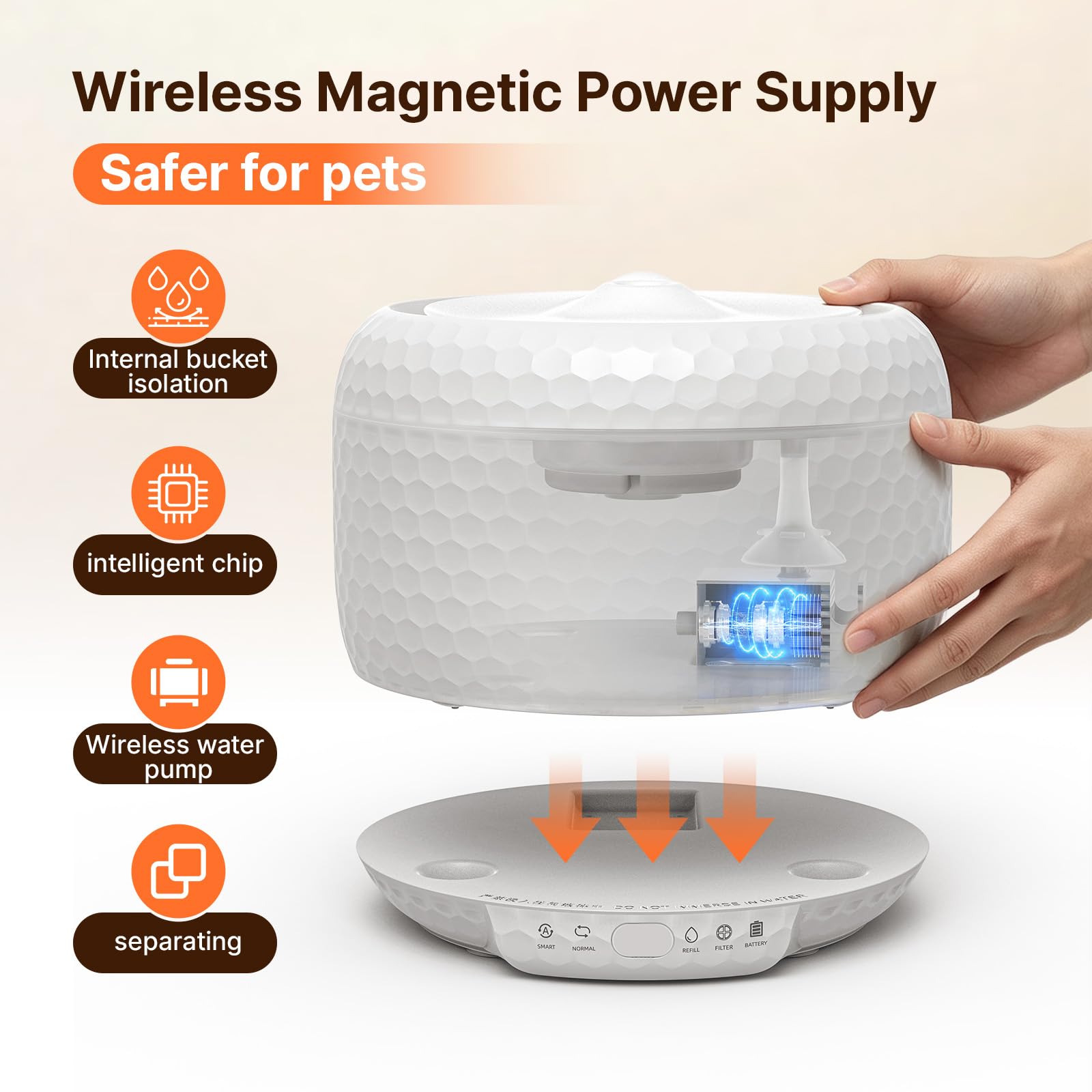 Fuente de agua para gatos para beber