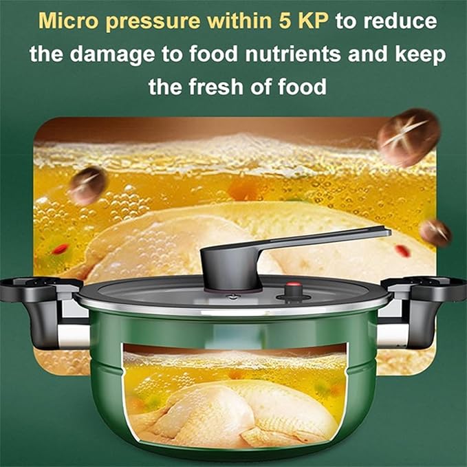 Olla a Presión de Hierro 5.5L con Tapa de Vidrio NPQPNAFC miniatura 4