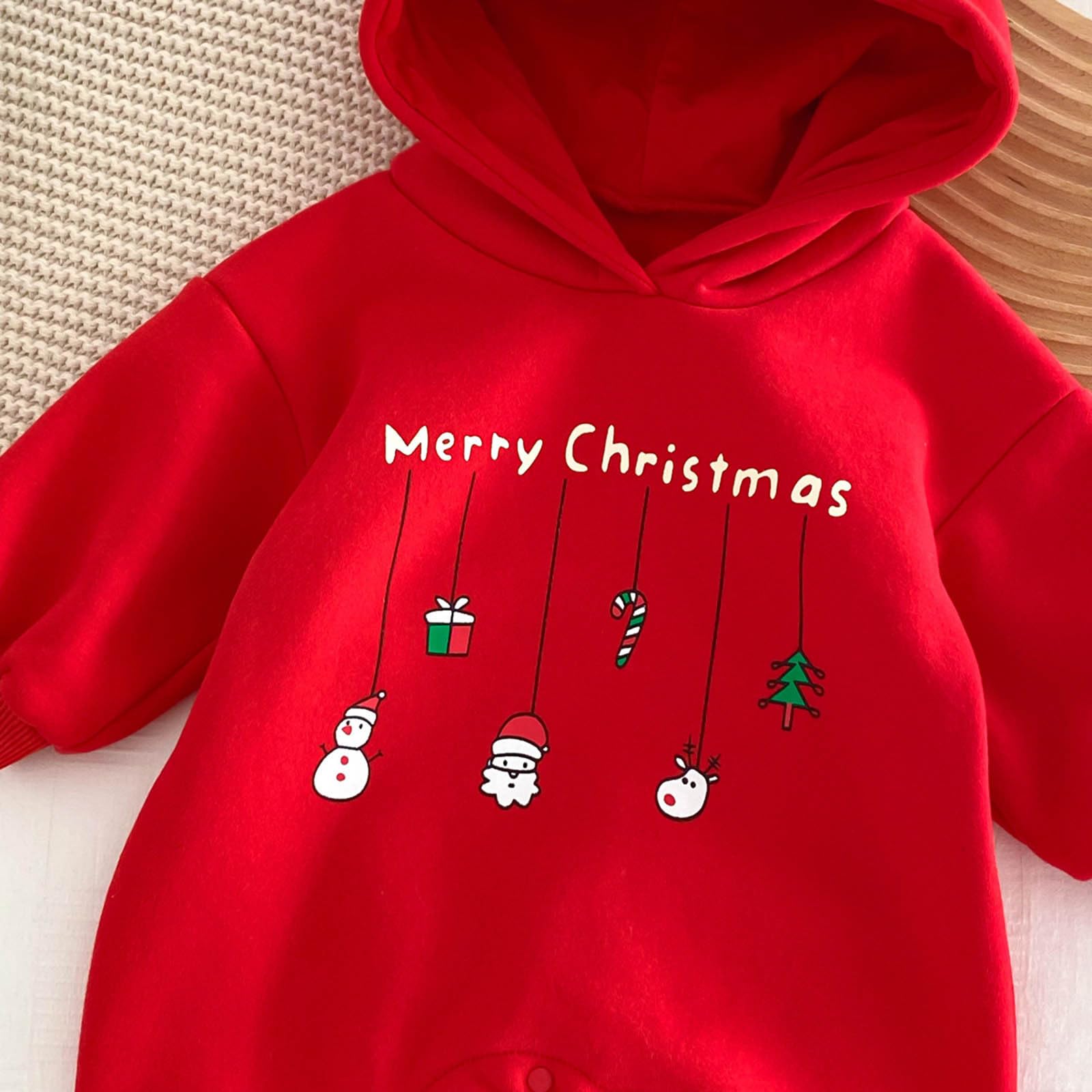 Tenue Bebe Noel Chapeau Noel Bebe 4 Pièces Chaud Tenues Deguisement Citrouille Combinaison Bebe Costume Enfant Deguisement Un Bebe pour Noel Père Noël Bonhommes de Neige