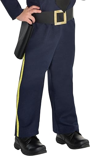 Miniatura 5 de Amscan Disfraz infantil de oficial de policía, Azul marino