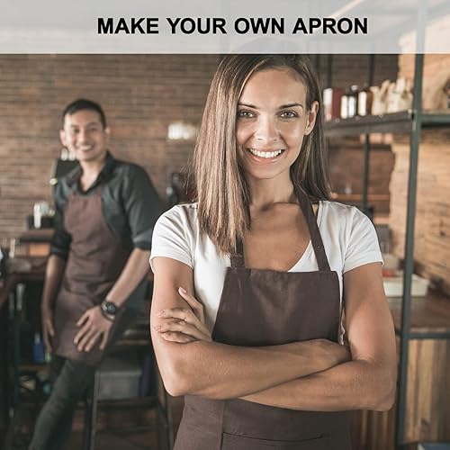 Miniatura 6 de Cinta al bies de doble pliegue de 1 pulgada, cinta de encuadernación bies de doble pliegue de 55 yardas (marrón) y 4 tizas de tela de costura para