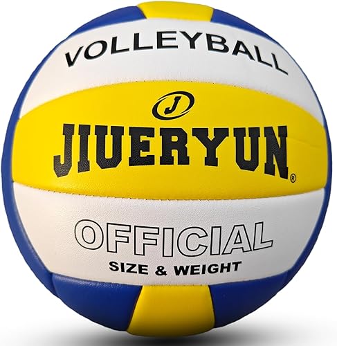 Volleyball, Waterproof Indoor Outdoor Volleyball for Beach Game Gym Training (Official Size 5) 2-Blanco, rojo y azul,Blanco, rojo y azul,BLANCO ROJO