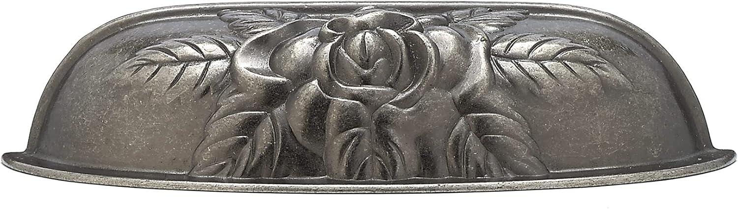 Richelieu Hardware BP26956142 Provence Collection 3 3/4-inch (96 mm) Center-to-Center Pewter Traditional Cabinet and Drawer Pull Handle for Kitchen, Bathroom, and Furniture