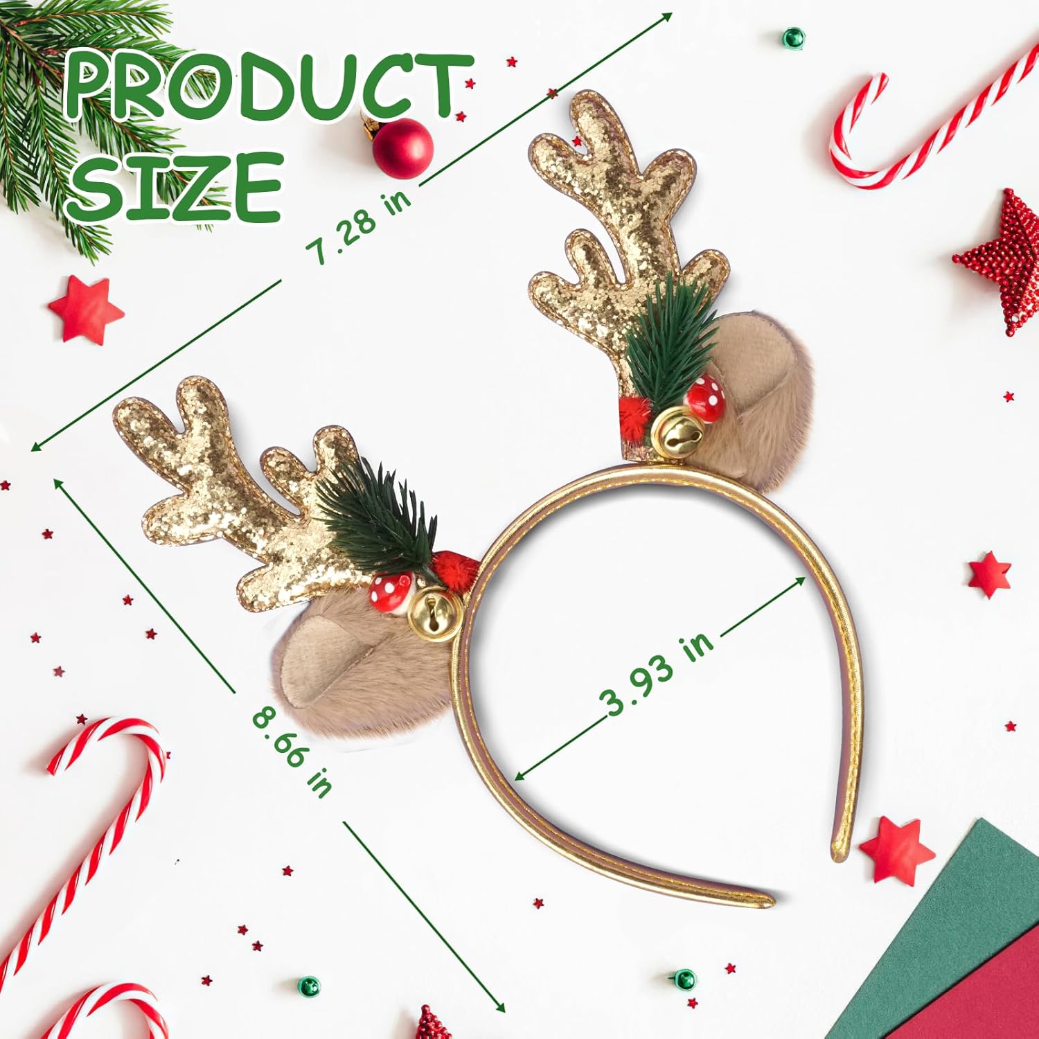 クリスマス ヘッドバンド キラキラ クリスマス エルク 角 ヘッドバンド