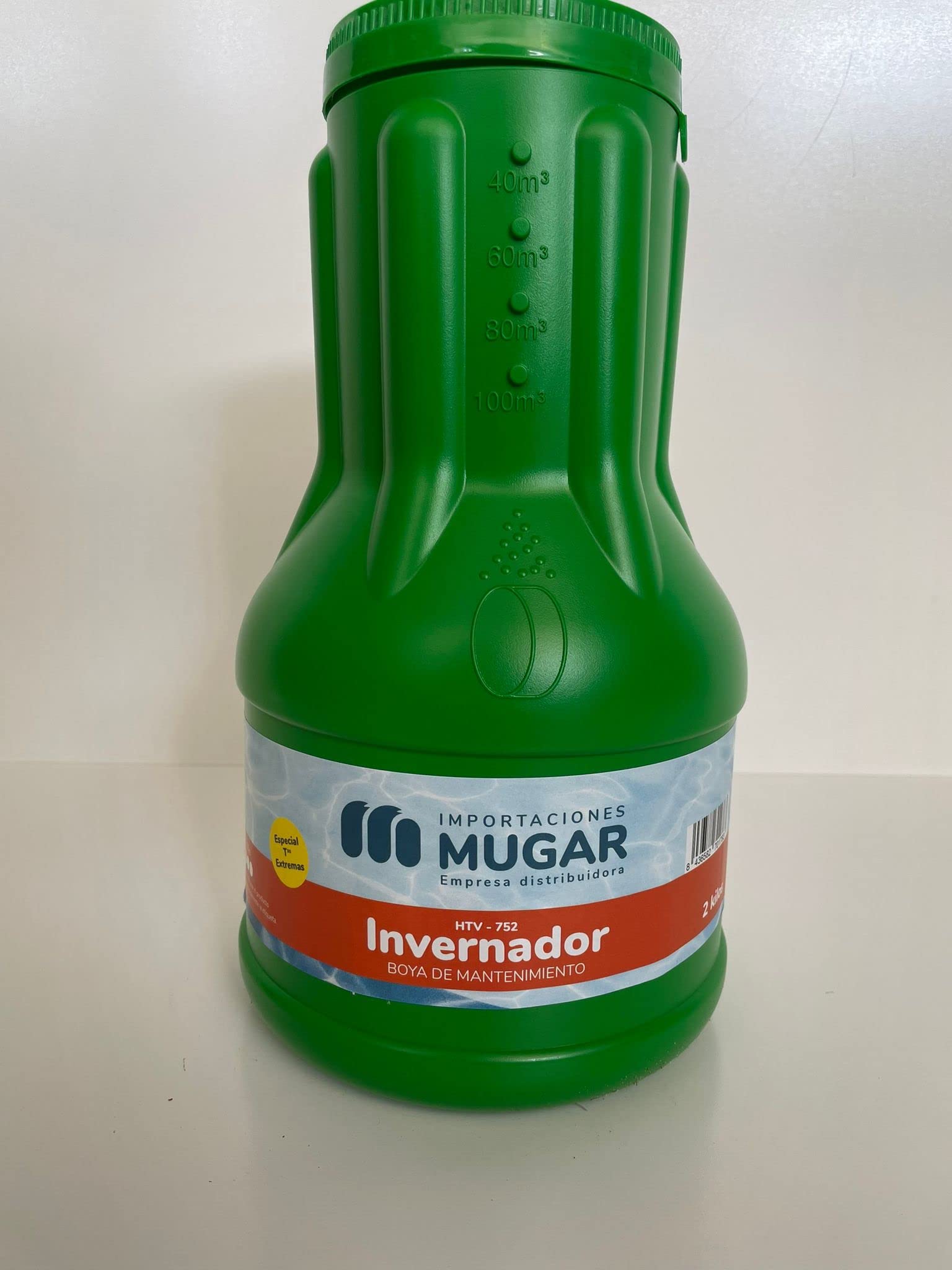 MUGAR-HTV-752 DOSIFICADOR INVERNADA 2 KGS para Invernaje y Mantenimiento de Piscinas. Boya Invernador de Mantenimiento de 2kg para Mantenimiento de Invierno.
